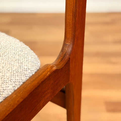 Danish set of 4 dining chairs in teak by Erik Buch