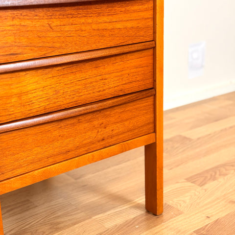 Swedish writing desk in teak, 1960s-70s