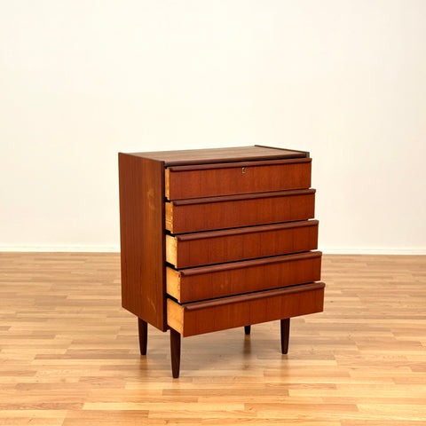 Danish chest of drawers in teak by Hanbjerg Møbelfabrik