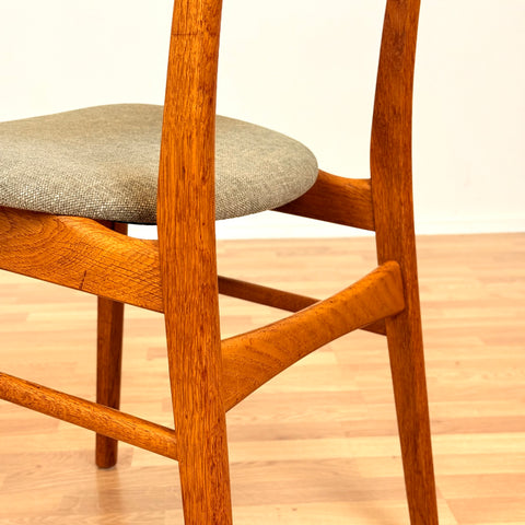 Danish dining chairs in teak & oak by Farstrup