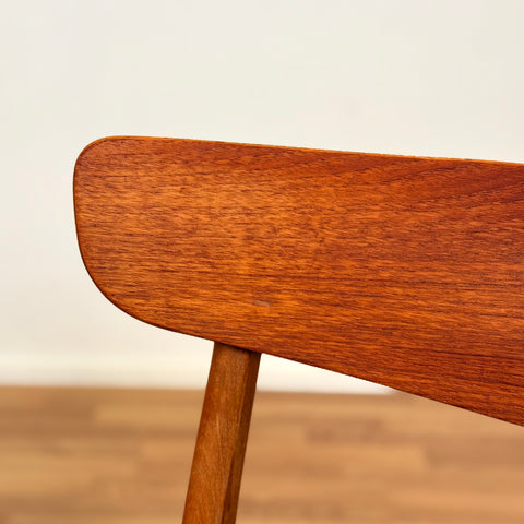Danish set of 4 dining chairs in teak & beech by Findahl