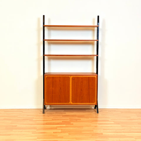 Swedish bookshelf in teak by IKEA, model 'Roxen'
