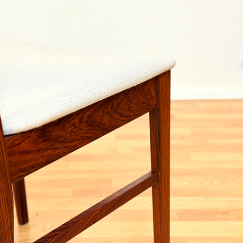 Danish set of dining chairs in Santos rosewood