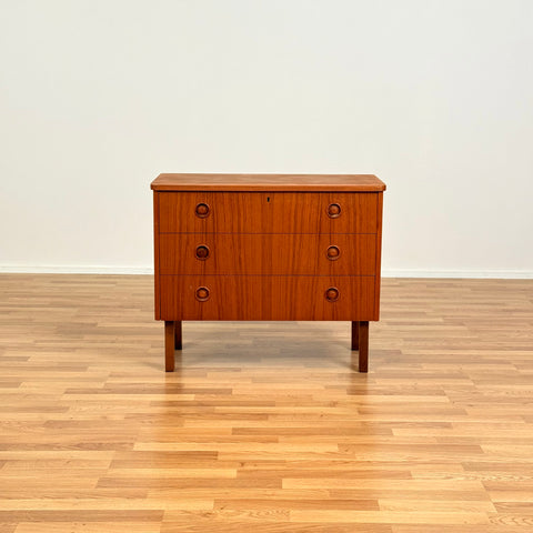 Chest of 3 drawers in teak, Sweden