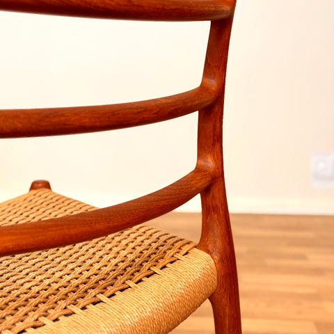 Danish dining chairs in teak by Niels O. Moller