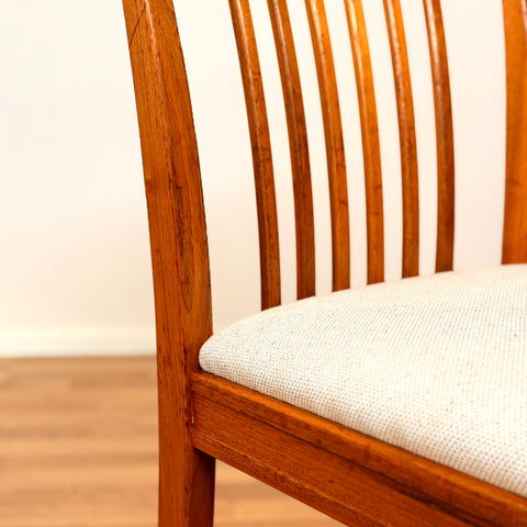 Swedish dining chairs in walnut by Svante Skogh