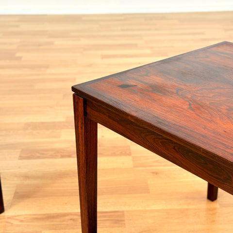 Danish set of nest of tables in Santos rosewood