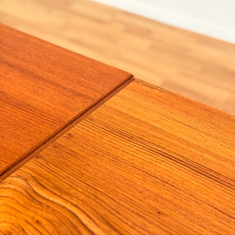 Danish rectangular dining table in teak