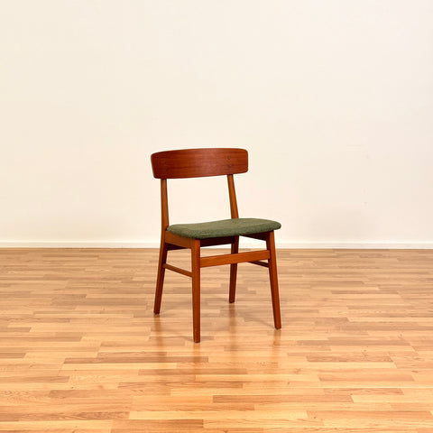Danish set of 2 dining chairs in teak & beech by Fastrup
