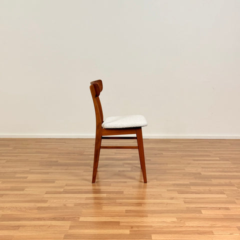 Danish set of 6 dining chairs in teak & beech by Findahl