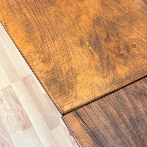 Danish dining table in walnut & teak