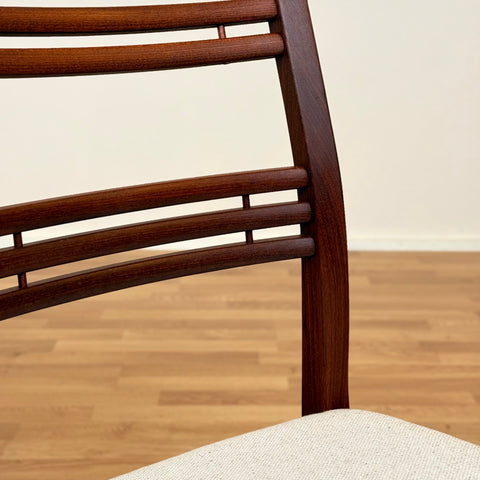 Swedish dining chairs in walnut by Svante Skogh