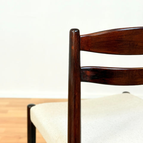Swedish dining chairs in teak by AB Johansson & Söner in Hyssna