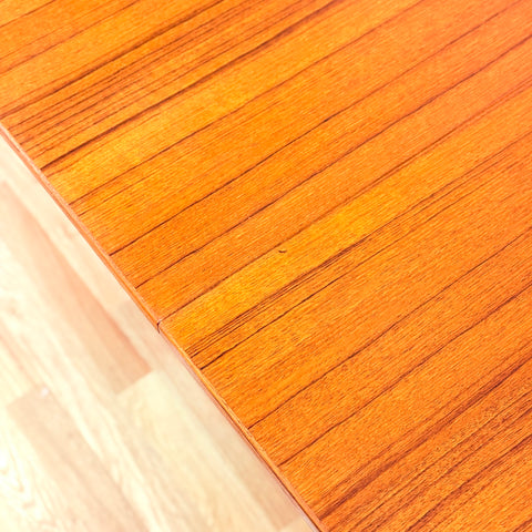 Swedish round dining table in teak, by B. Fridhagen, Bodafors