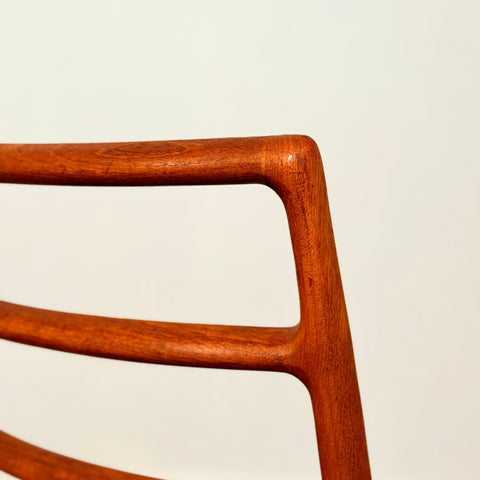 Danish dining chairs in teak by Niels O. Moller