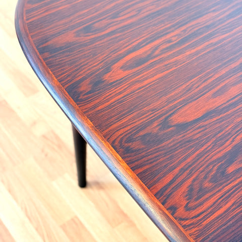 Danish dining table in Santos rosewood by Skovmand & Andersen