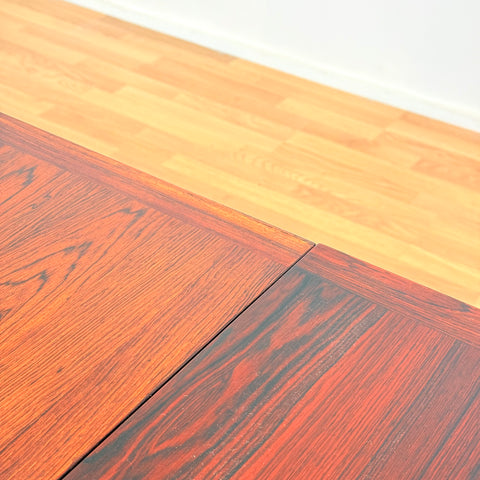 Swedish rectangular dining table in Santos rosewood by Nils Jonsson for Troeds