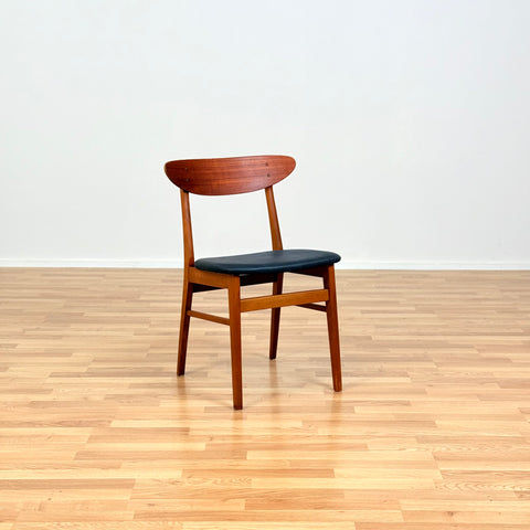 Danish dining chairs in teak & beech by Farstrup, model "210"