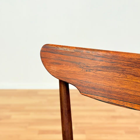 Danish set of 4 dining chairs in Santos rosewood