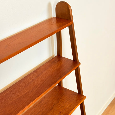 Swedish bookshelf in teak & beech