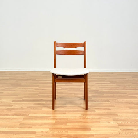 Danish set of 6 dining chairs in teak & beech by Findahl