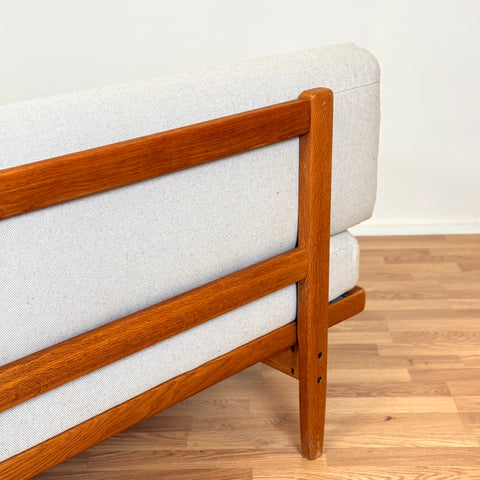 Swedish sofa / daybed in solid oak by Yngve Ekström
