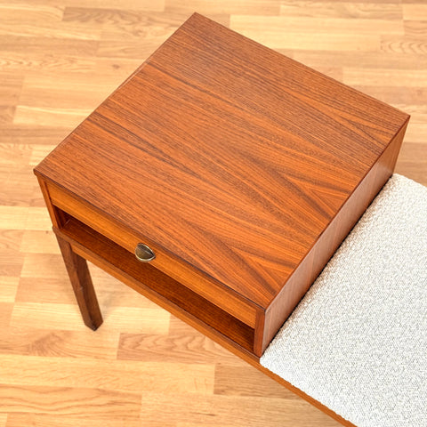 Hall bench in teak, 1950s-60s, Denmark