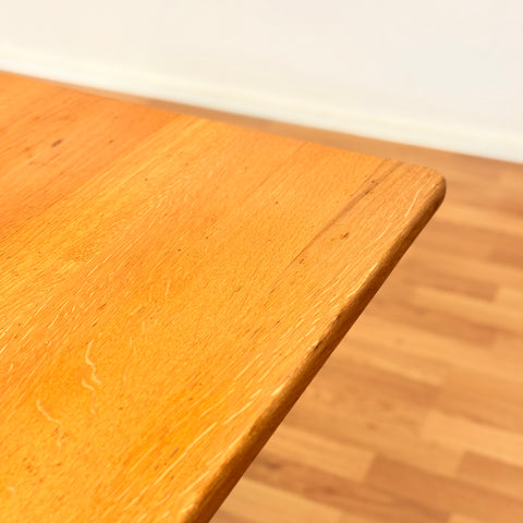 Danish small dining square table in oak by Børge Mogensen