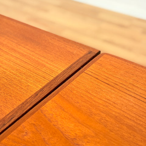 Danish rectangular dining table in teak