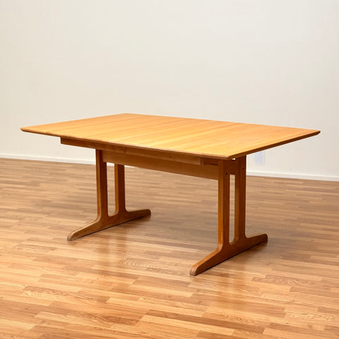 Danish rectangular dining table in beech