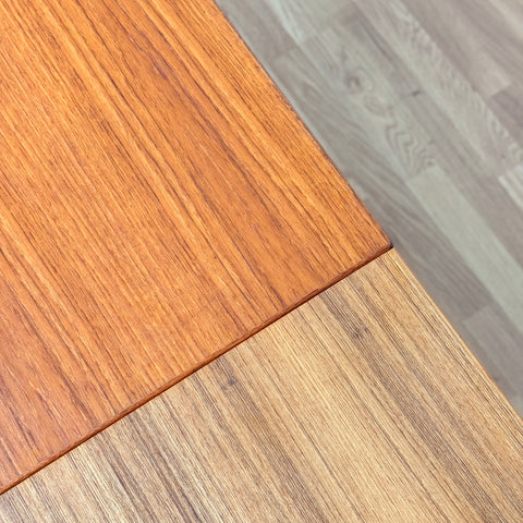 Danish dining table in teak & beech