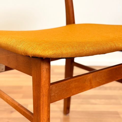 Danish set of 4 dining chairs in teak & beech by Findahl