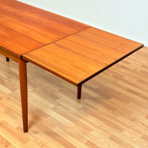 Danish rectangular dining table in teak