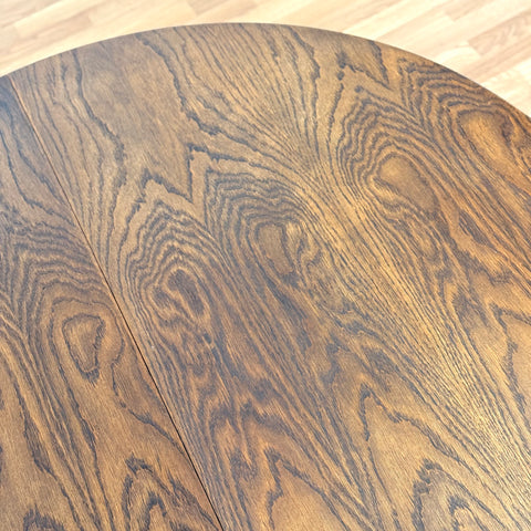 Round dining table in oak, 1950s-60s, Denmark