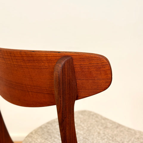 Set of 8 dining chairs in teak, 1950s-60s, Denmark
