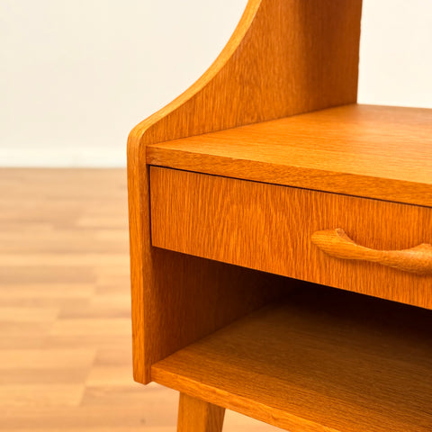 Swedish side table in beech
