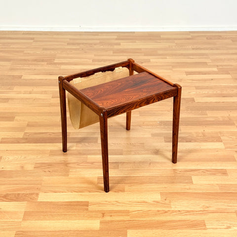 Danish side table in Santos rosewood by Spøttrup