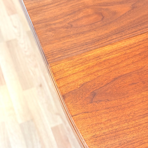 Swedish oval dining table in walnut by Skaraborgs Mobelindustri in Tibro