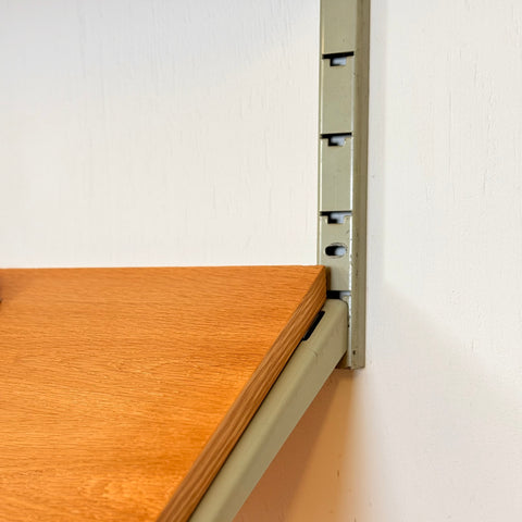 Swedish "Pira" shelving system in oak