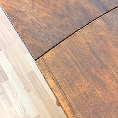 Danish dining table in walnut & teak