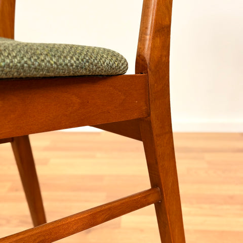 Danish set of 2 dining chairs in teak & beech by Fastrup