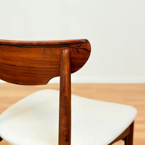 Danish set of 4 dining chairs in Santos rosewood