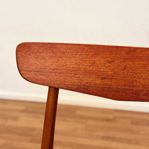 Danish set of 4 dining chairs in teak & beech by Findahl