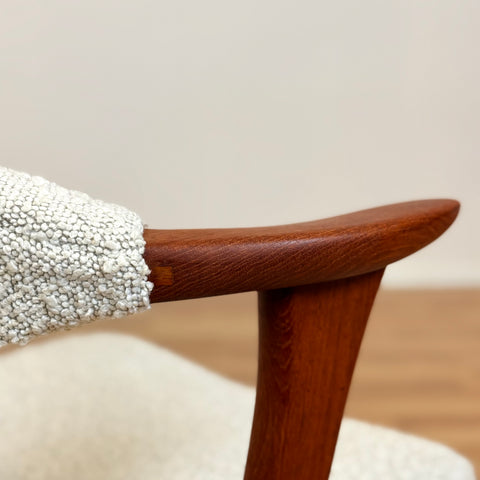 Danish armchair in teak by Erik Kirkegaard for Høng Stolefabrik