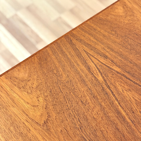 Small danish rectangular dining table in teak