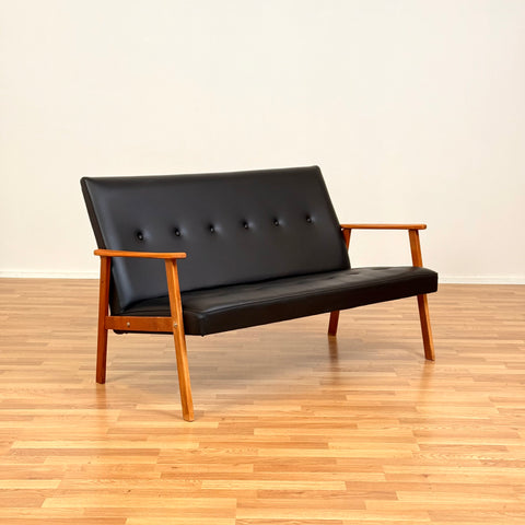 Swedish sofa in solid beech wood