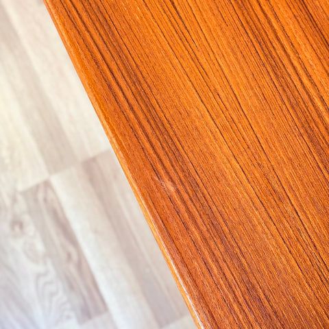 Danish rectangular dining table in teak