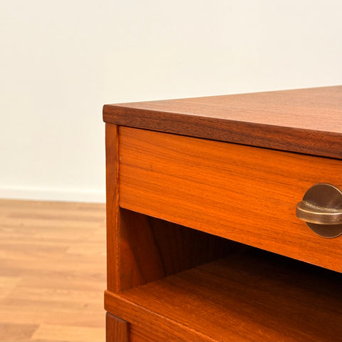 Swedish bedside table in teak
