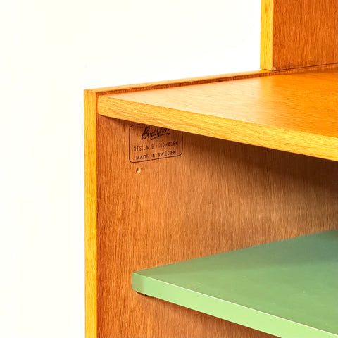 Swedish bookshelf in oak by Bertil Fridhagen for Bodafors
