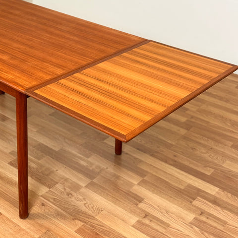 Danish rectangular dining table in teak wood